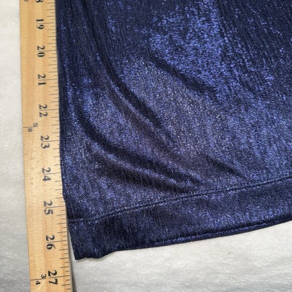 Johnny Was Jade Bristol Knit Wide Leg Pants Metallic Sapphire Size Small - Picture 5 of 5